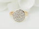 Bague 51 Bague en or jaune et diamants 58 Facettes 33406