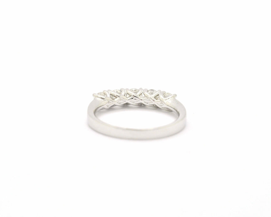 Bague Bague Rivière en or blanc 0,86 ct 58 Facettes