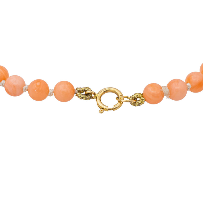 Yellow Gold Coral Bracelet