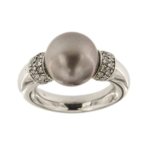 Tahitian Pearl Engagement Rings