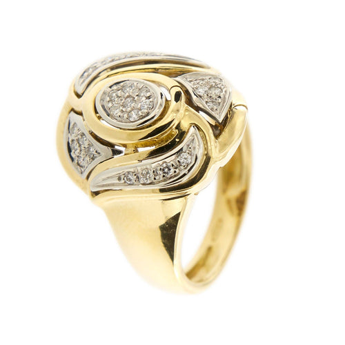 Bague 57 Bague 2 ors diamants 58 Facettes 33599