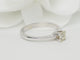 Bague 54 Bague solitaire en or blanc et diamant 0.41 ct 58 Facettes 31200