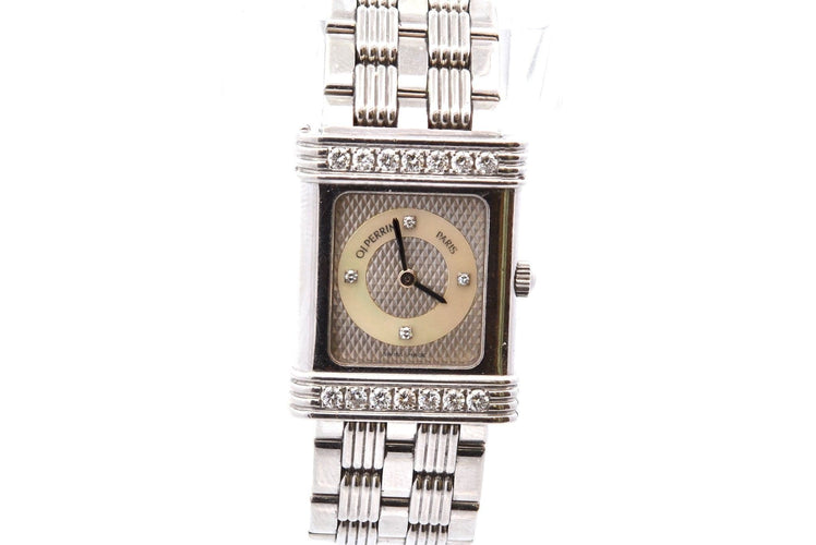 Montre OJ PERRIN - Montre acier et diamants 58 Facettes 26907dv