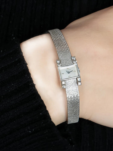 Montre Or Blanc / Diamants BRACELET MONTRE MOVADO OR BLANC & DIAMANTS 58 Facettes BO/210060
