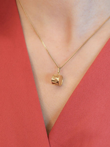 Pendentif Pendentif charms tambour vintage or jaune 58 Facettes 1087.8