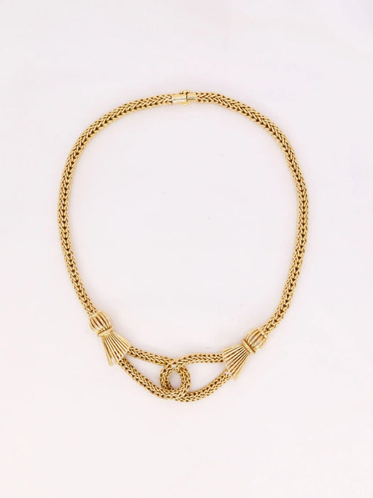 Collier Collier noeud vintage or jaune 58 Facettes J441