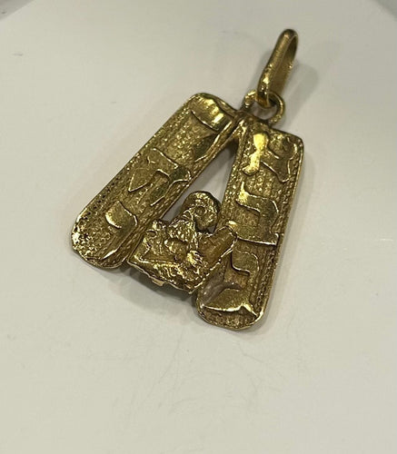 Pendentif Pendentif or jaune 58 Facettes LP749/3