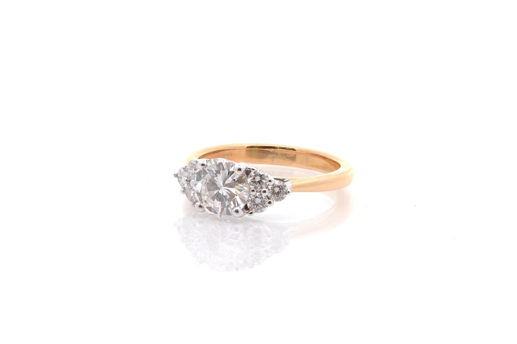 Gouden diamanten ring