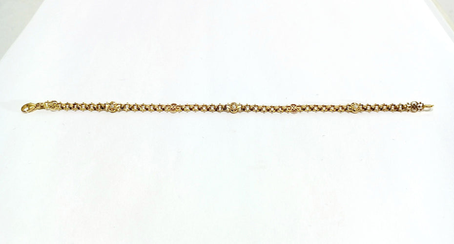 Bracelet Bracelet en or rose et perles 58 Facettes