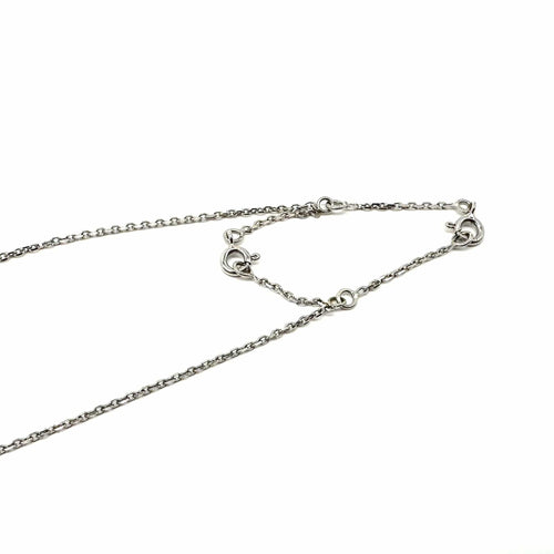 Collier Collier solitaire or blanc et diamant 1.04ct 58 Facettes Z1351595