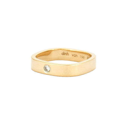 Bague 53 DINH VAN - Alliance or et diamants 58 Facettes BO/240012