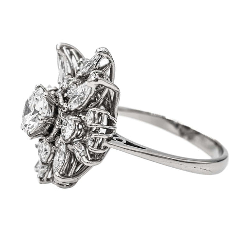 Bague 55 Bague Or blanc Diamant 58 Facettes 2975750CN