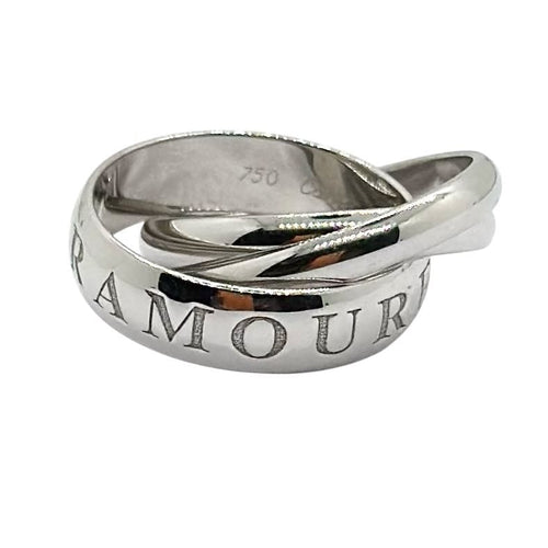 Bague 52 Cartier - Bague Or Amour Trinity en or blanc 18 carats 58 Facettes 358