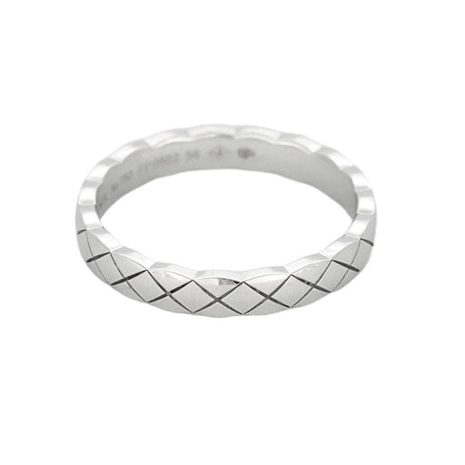 Bague 56 CHANEL - Bague Coco Crush mini modèle en Or blanc 18k 58 Facettes 58FC17-1