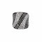 Bague 55 Bague bandeau diamants noirs et blancs 58 Facettes 25639