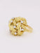 Bague Bague dome fleur or jaune diamants 58 Facettes J604