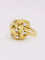 Bague Bague dome fleur or jaune diamants 58 Facettes J604