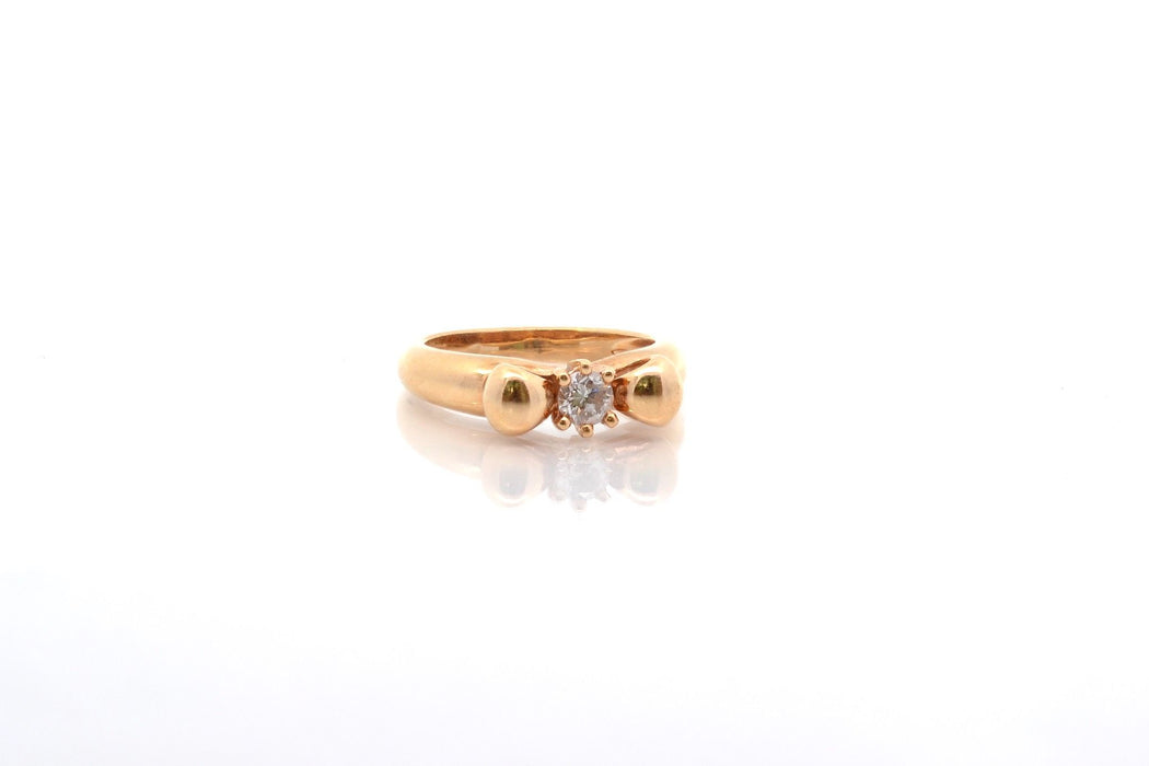 Ring Chaumet diamond in yellow gold
