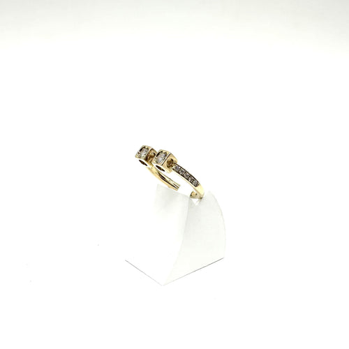 Bague 52 DINH VAN - Bague Cube or jaune et diamants 58 Facettes Z1351819