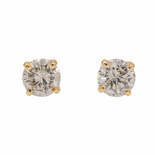 Boucles d'oreilles Boucles d'oreilles Puces Or jaune Diamant 58 Facettes 2905296CN