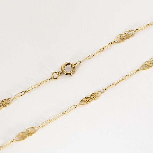 Collier Chaine guiltière or jaune 58 Facettes COL3066