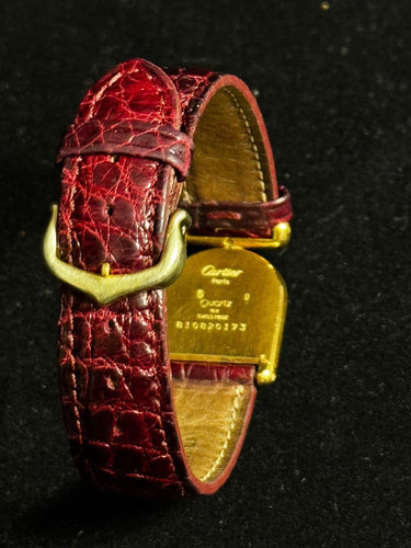 Montre [RARE] CARTIER - Montre Cloche Calandre - Large Model - Ref. 8108 - 18k yellow gold - Vintage 58 Facettes