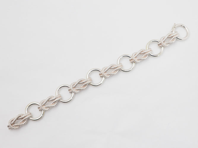 Bracelet Bracelet Hermès "Audierne" en argent 58 Facettes 33488