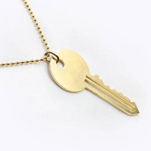 Collier Collier pendentif clé en or et diamant 58 Facettes