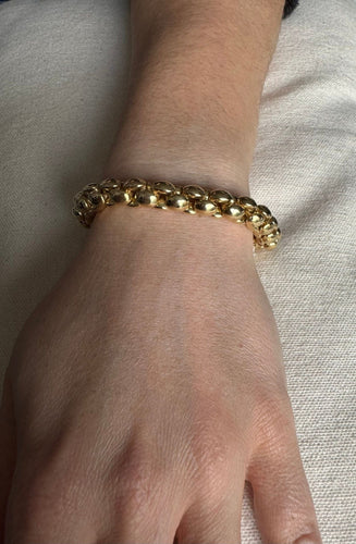 Bracelet Bracelet or jaune et saphir 58 Facettes
