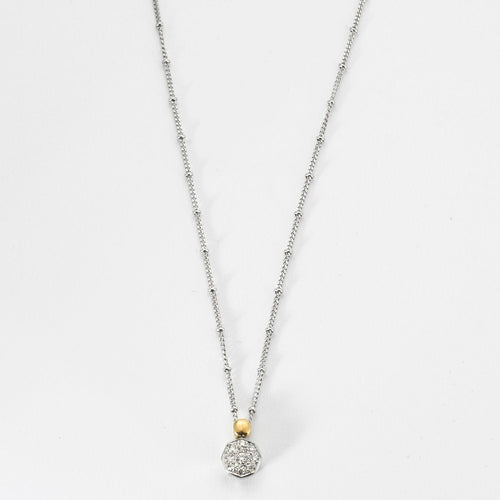 Pendentif PENDENTIF FLEUR DIAMANTS OR BLANC 58 Facettes M8842 X2