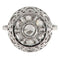 Bague 51 Bague en or blanc avec diamants taille rose 58 Facettes G3781