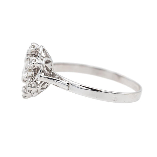 Bague 57 Bague Or blanc Diamant 58 Facettes 3515994CN