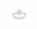 Bague bague solitaire avec certificat HRD 58 Facettes