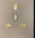 Bague 53 Bague Opale Brute Diamants Or Jaune 58 Facettes B243