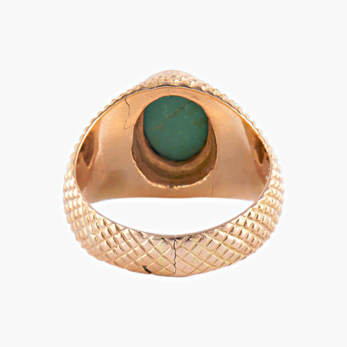 Bague 53 / Turquoise / Or Jaune BAGUE « LA TURQUOISE » OR JAUNE 58 Facettes BO/220078