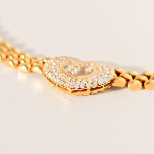 Collier Chopard - Collier Happy Diamonds en or jaune 18k et diamants 2,79 ct 58 Facettes 3295