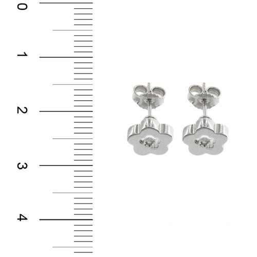 Boucles d'oreilles Boucles d'oreilles fleurs avec diamants 58 Facettes 27897