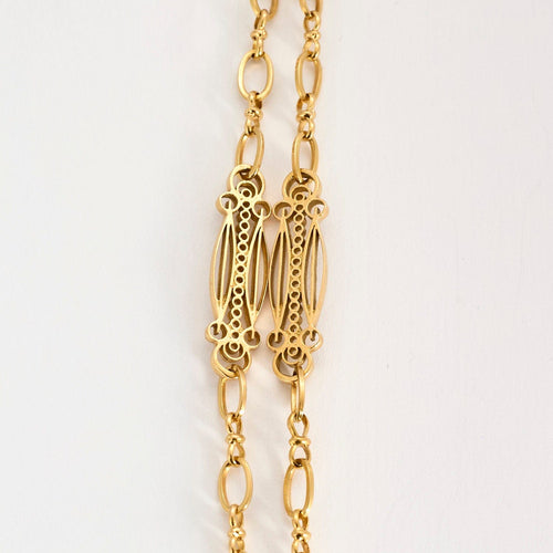 Collier Chaine giletière or jaune 58 Facettes ROD3564