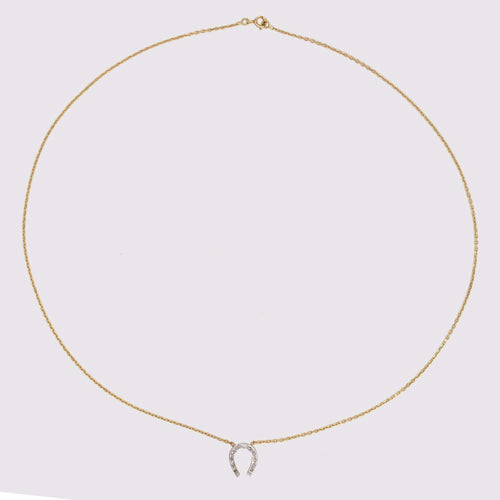 Collier Collier ancien fer à cheval diamants 58 Facettes 25-006