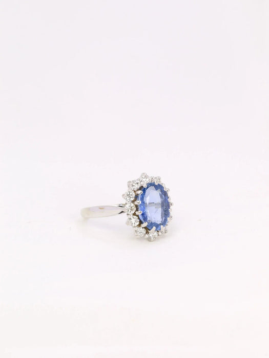 Vintage sapphire daisy ring
