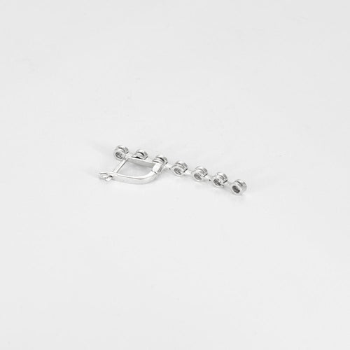 Boucles d'oreilles Pendants d'oreilles or gris et diamants 58 Facettes CAS00502