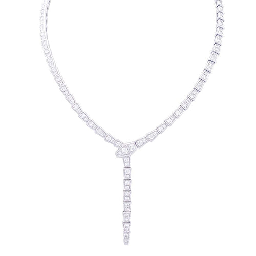 Collier Collier Bulgari "Serpenti Viper" or blanc, diamants. 58 Facettes 33804
