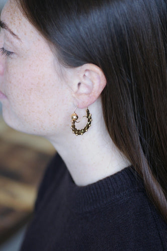 Boucles d'oreilles Boucles d'Oreilles Créoles Savoyardes Or Rose et Jaune 58 Facettes