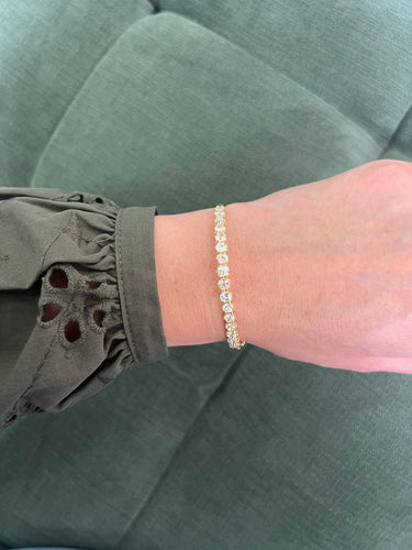 Beautiful old mine diamond bangle 58 Facettes