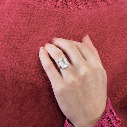 Bague Bague La Topaze, or blanc 58 Facettes LP1082/15