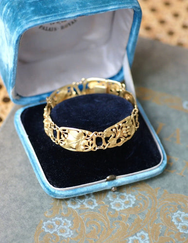Bracelet Bracelet Art Nouveau Arnould en Or Jaune 58 Facettes