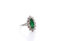Bague 51 Bague vintage émeraude et diamants 58 Facettes 27832dv