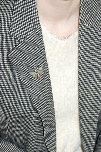 Broche Broche ancienne Ailes, diamants et cristal de roche 58 Facettes