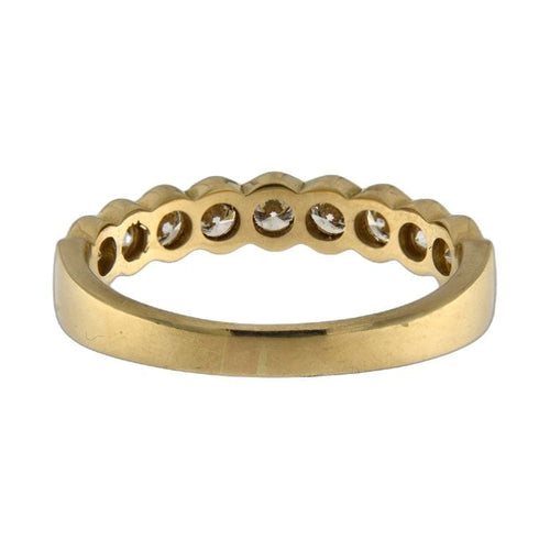 Bague 59 Bague en or jaune sertie de diamants taille brillant de 0,68 ct 58 Facettes G3853