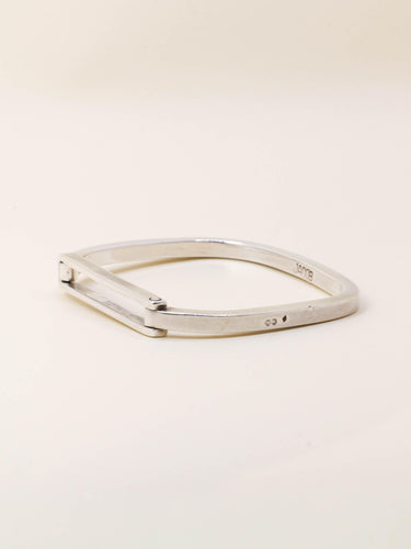 Bracelet JACOB Bracelet jonc carré en argent 58 Facettes 1205.3